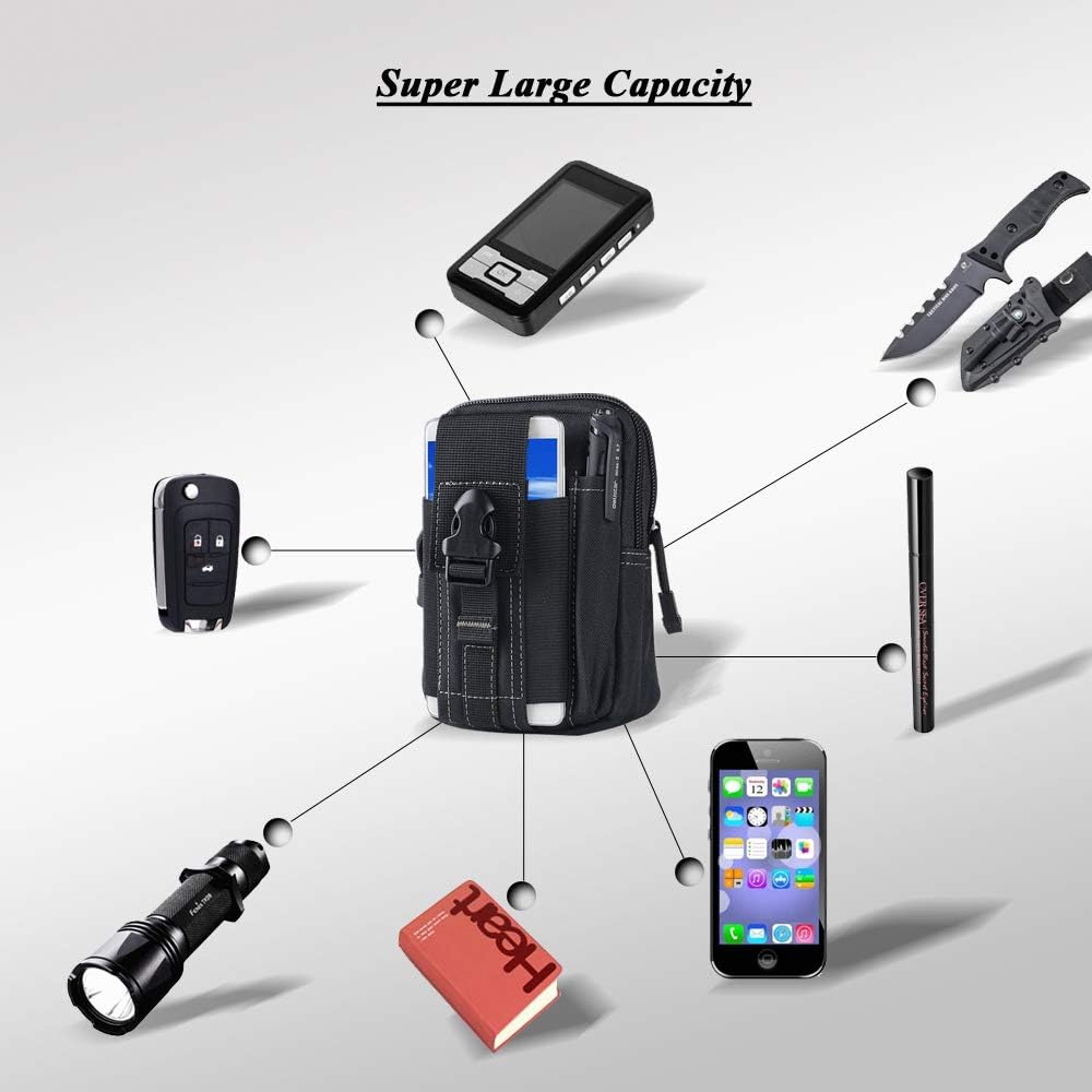 Tactical Molle Belt Pouch Mili - đánh giá và giá Phone Holder
