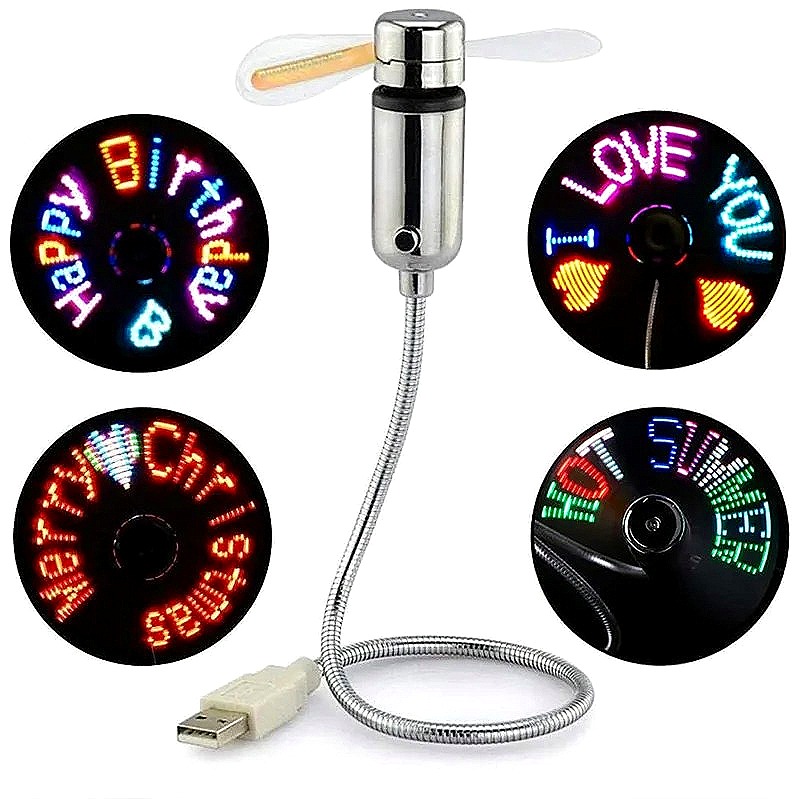 Portable USB LED Message Fan,  - đánh giá và giá Electronics And Gadgets Ce