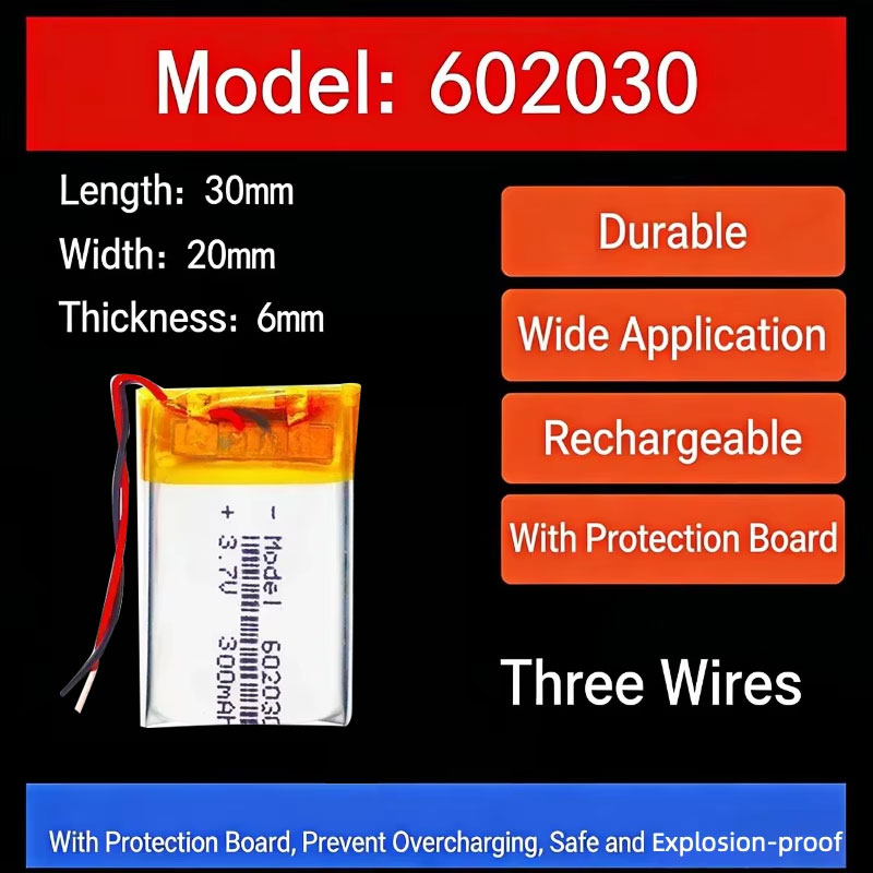 3.7V 300mAh 602030 Lithium Bat - đánh giá và giá Smart Watch