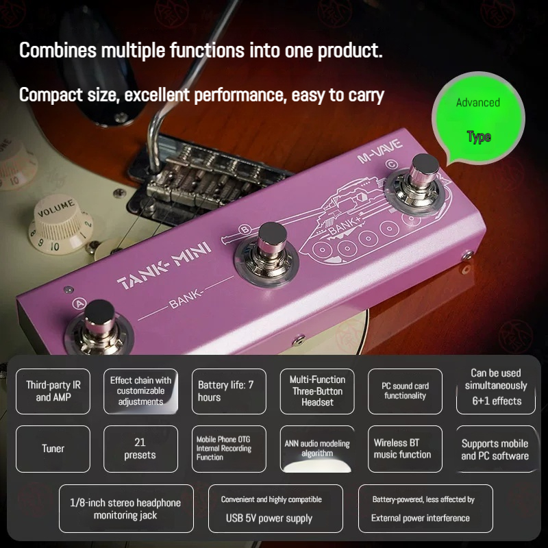 M VAVE Tank Mini Portable Mult - đánh giá và giá Bluetooth Speaker