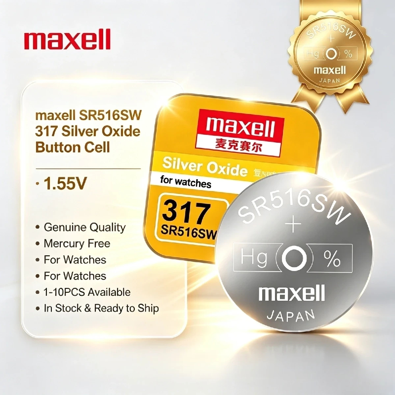 Maxell SR516SW 317 Silver Oxid - đánh giá và giá Electronics And Gadgets Ce