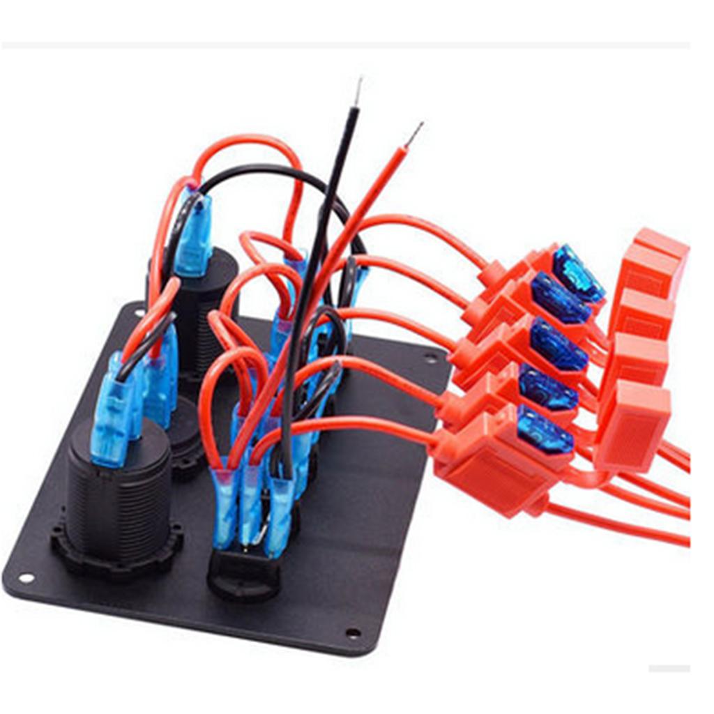 ABS Plastic 5 Gang Switch Pane - đánh giá và giá Usb Charger