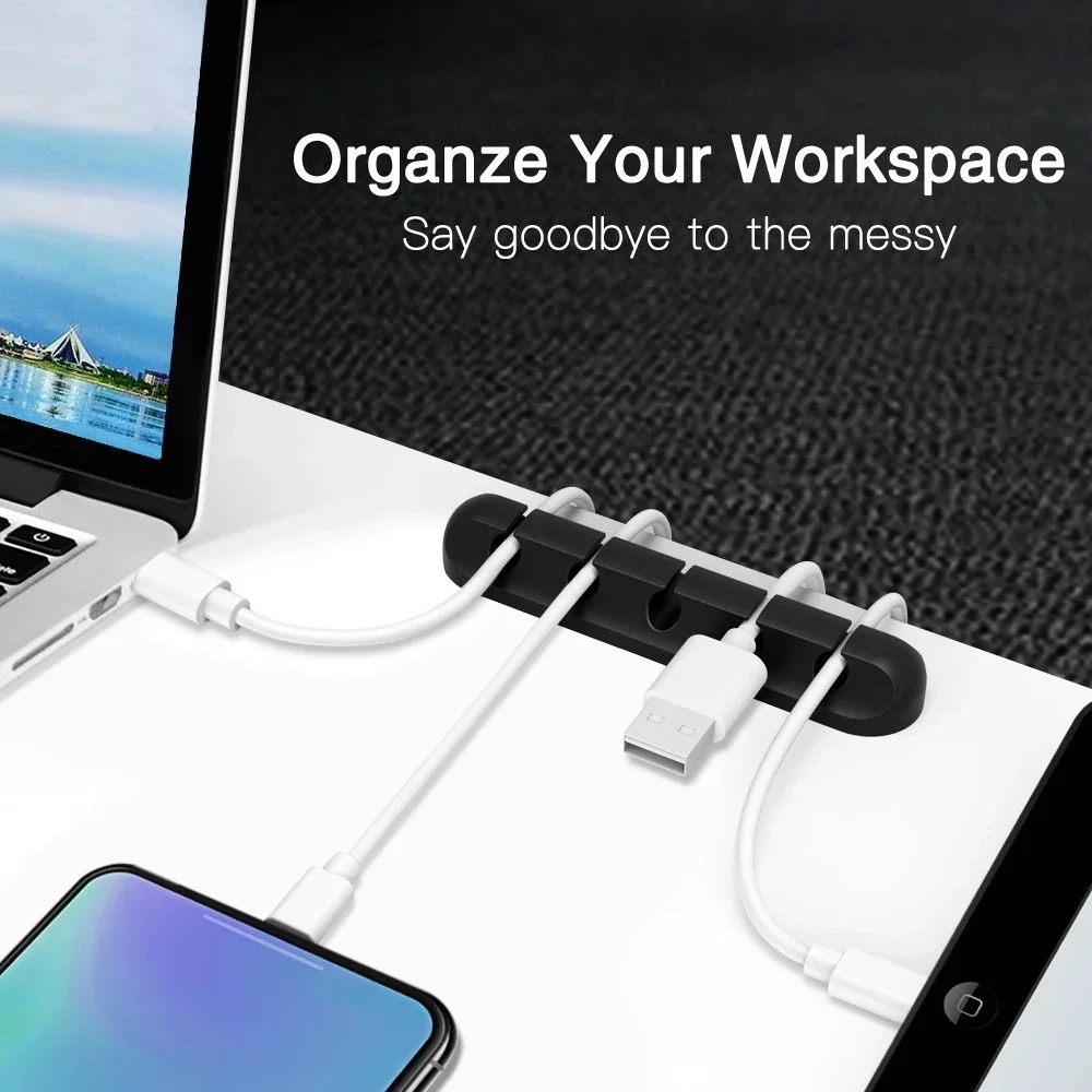 Silicone USB Cable Organizer U - đánh giá và giá Cable Organizer