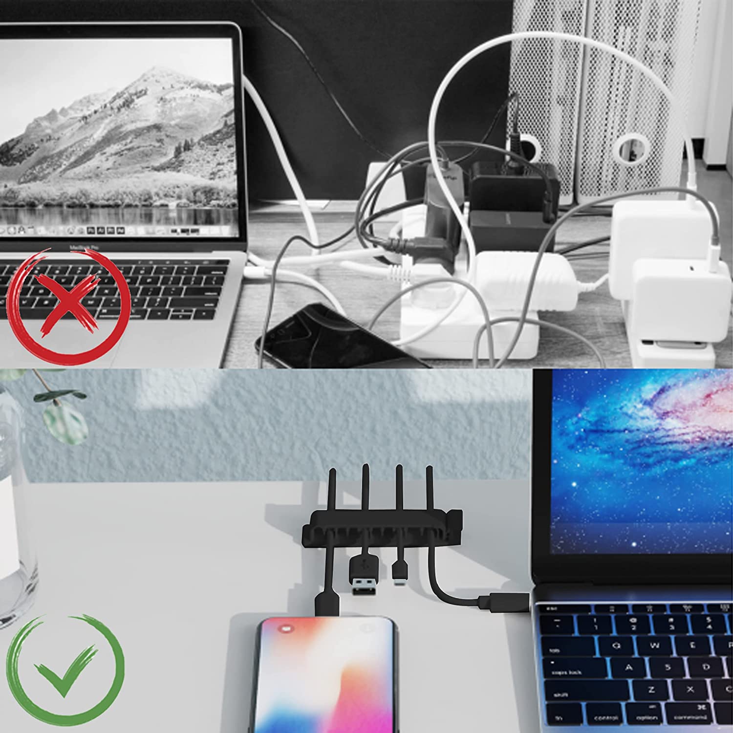 Cable Organizer Cord Managemen - đánh giá và giá Cable Organizer